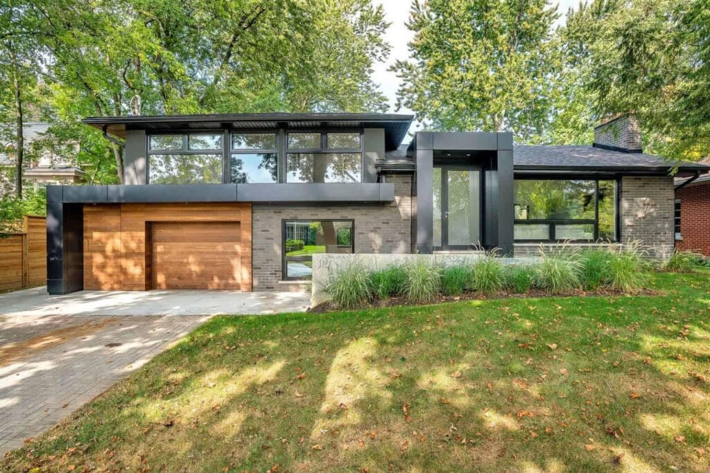 side split level house